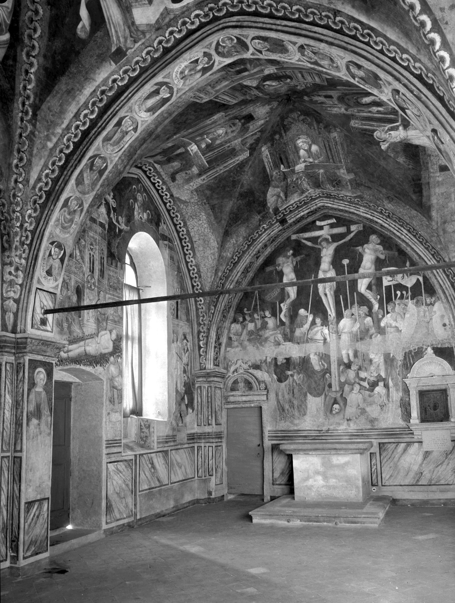 Ospitale. Chiesetta di San Lorenzo. Veduta d'insieme dopo il restauro (negativo) di Gabinetto fotografico (XX)