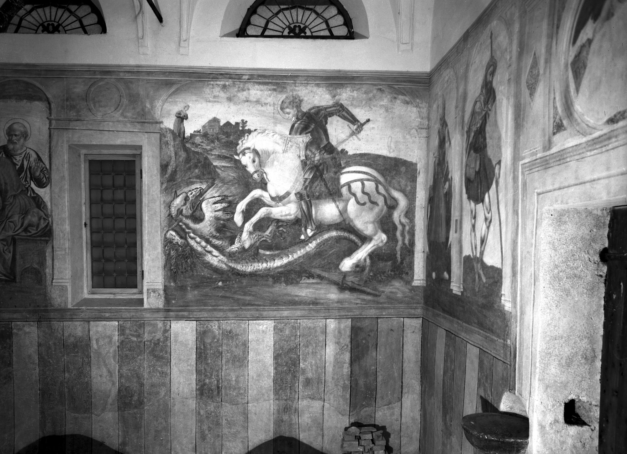 Chiesa San Simon. San Giorgio e il drago (negativo) di Gabinetto fotografico (XX)