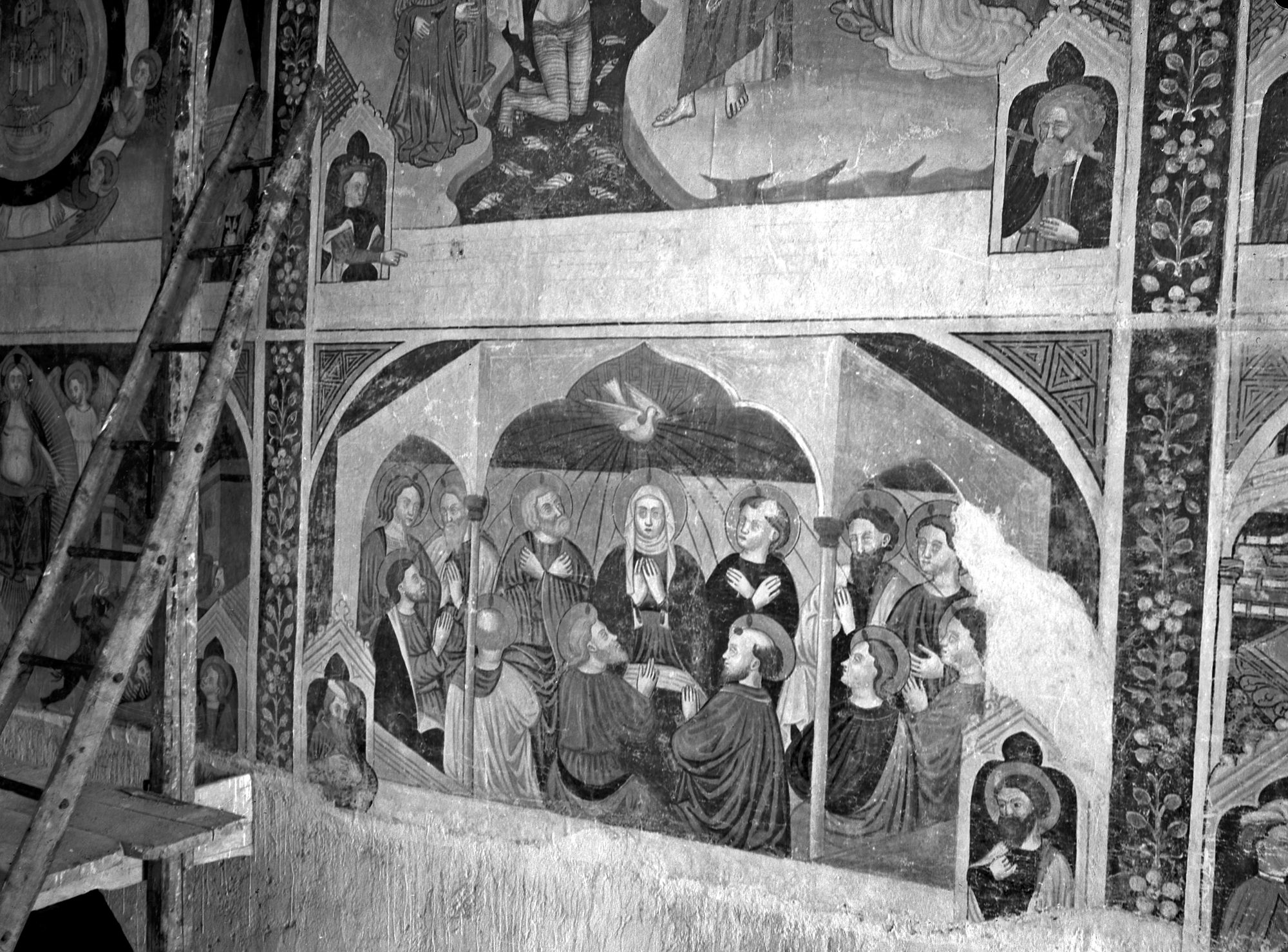 Chiesa. Affresco dopo il restauro (negativo) di Gabinetto fotografico (XX)