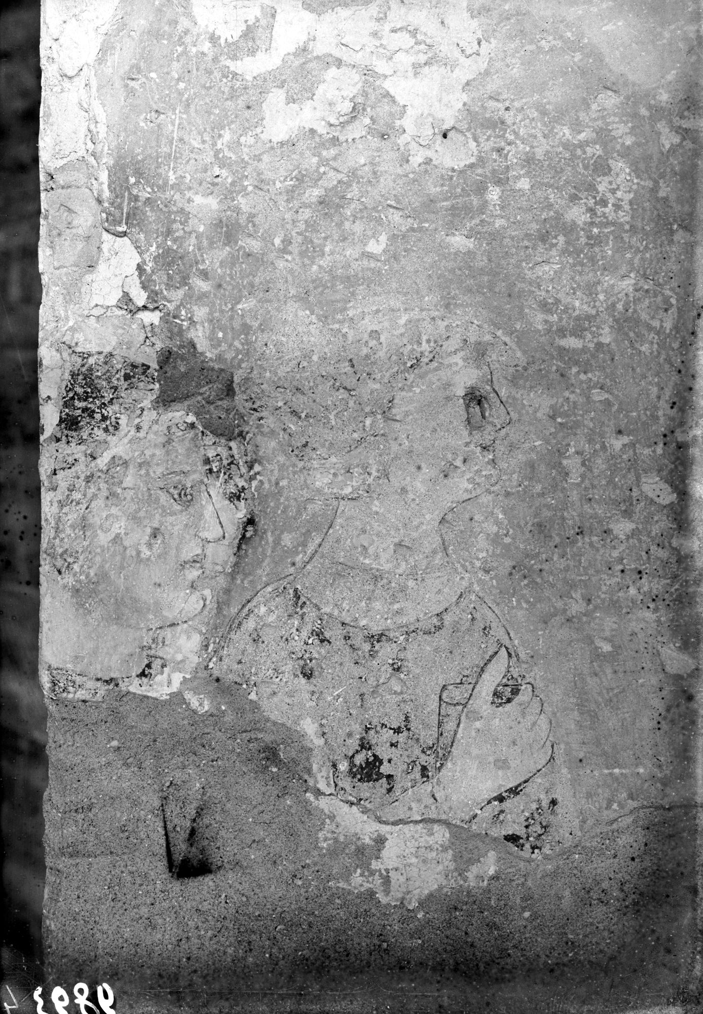 Chiesa Santa Margherita. Resti di affresco (negativo) di Gabinetto fotografico (XX)