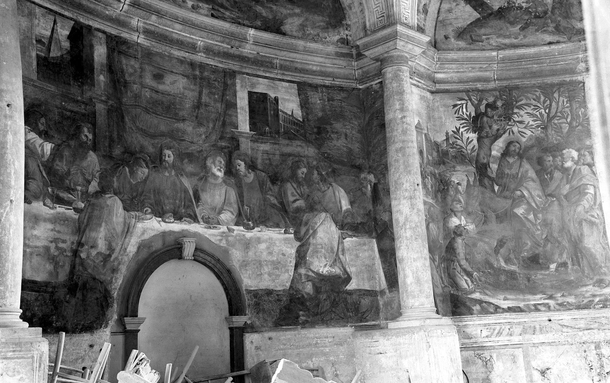 Chiesa Santa Maria Maggiore. L. Fiumicelli. L' ultima cena (negativo) di Gabinetto fotografico (XX)