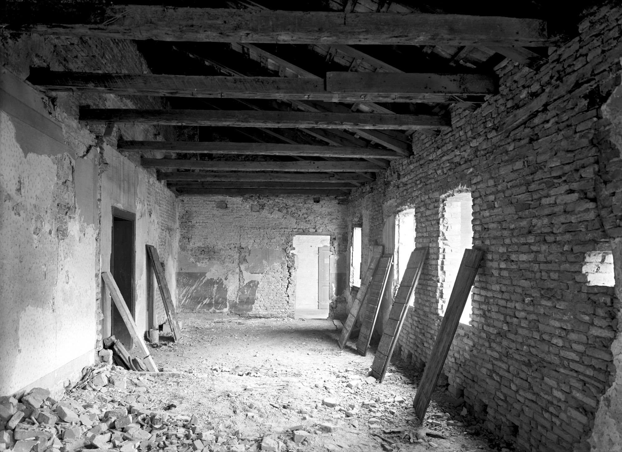 Convento di Santa Caterina. Interno prima dei lavori (negativo) di Gabinetto fotografico (XX)