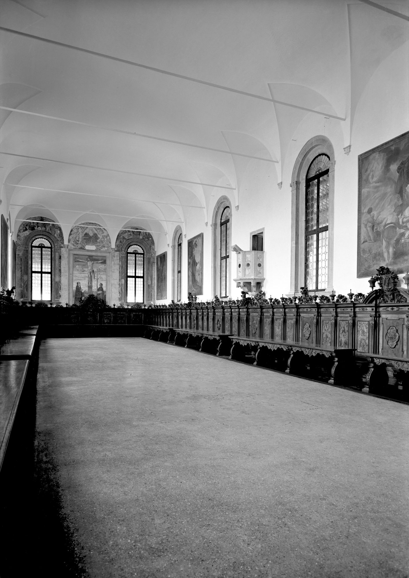 Monastero. il Refettorio (negativo) di Gabinetto fotografico (XX)