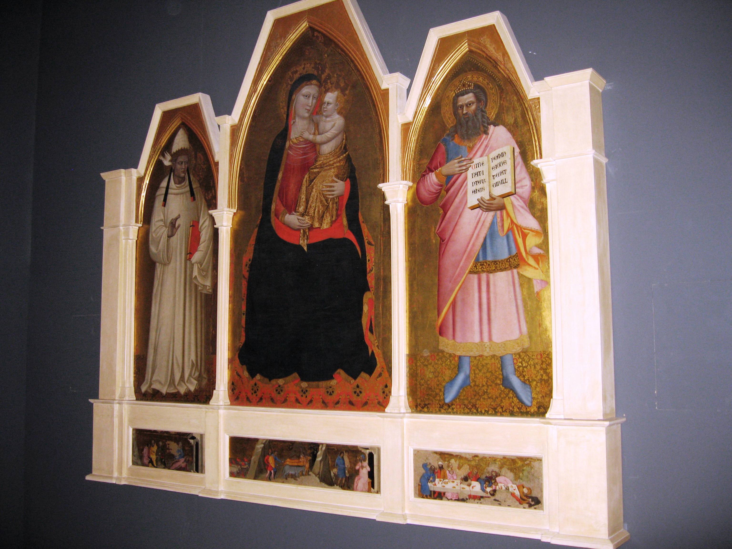 San Gregorio (scomparto di trittico) di Nardo di Cione (e aiuti) (sec. XIV)