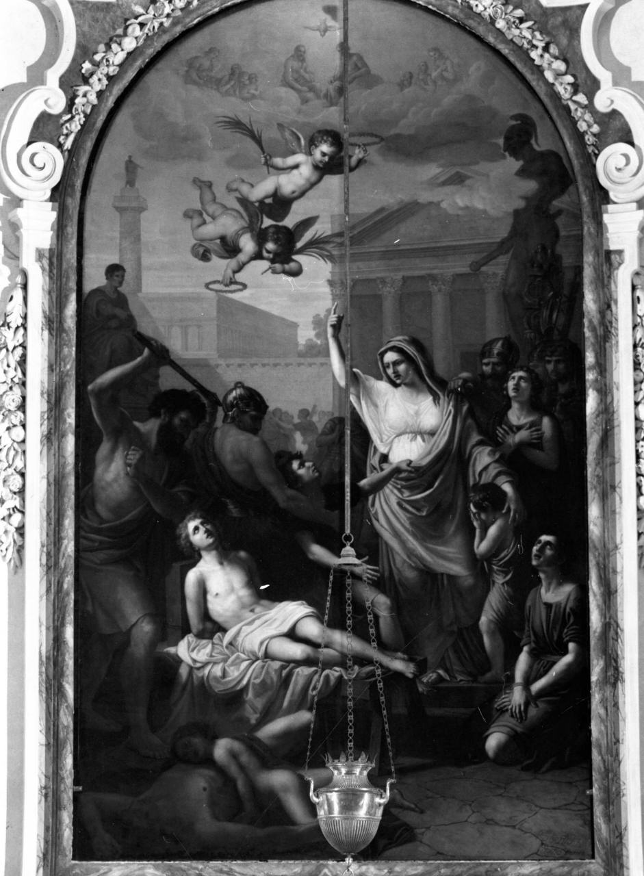 martirio di Santa Felicita e dei suoi sette figli (dipinto) di Berti Giorgio (sec. XIX)