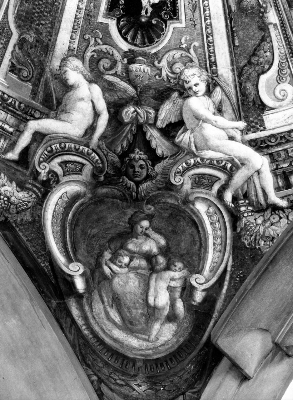 Carità (dipinto) di Cinganelli Michelangelo (sec. XVII)