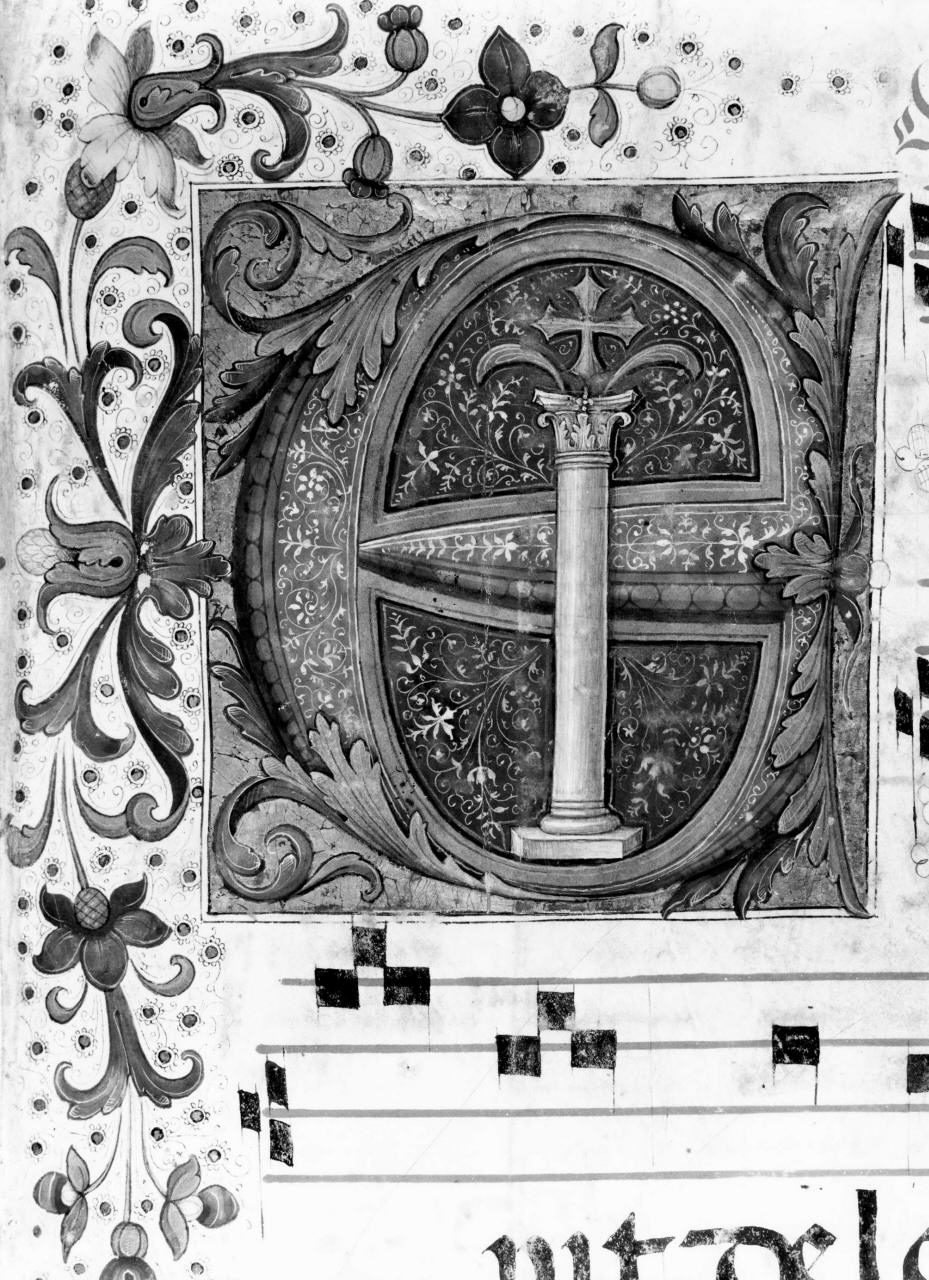 emblema religioso del monastero di S. Felicita (miniatura) - ambito fiorentino (sec. XVI)