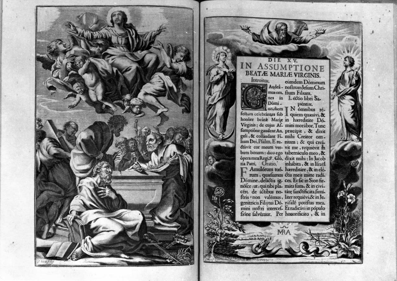 Dio Padre, Cristo e Maria Vergine (stampa) di Houat Francois (sec. XVII)