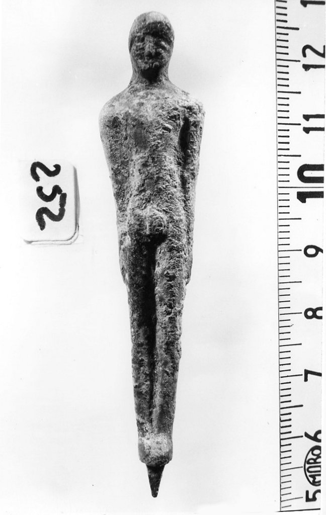 figura maschile (bronzetto votivo) (prima metà sec. VI a.C)