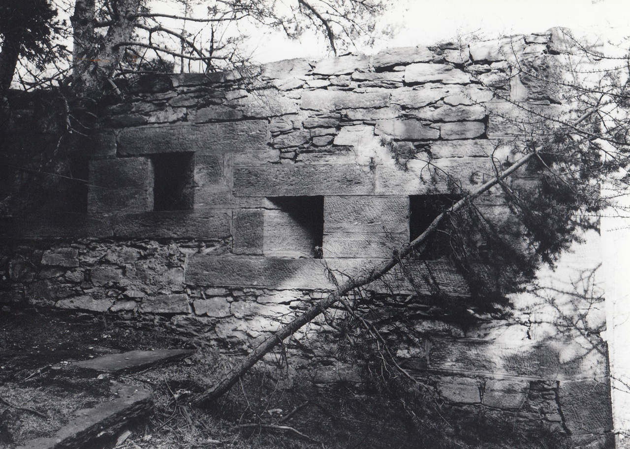 Forte del Sapè/ Batteria Alta: muro parareni (muro parareni) - Exilles (TO) 