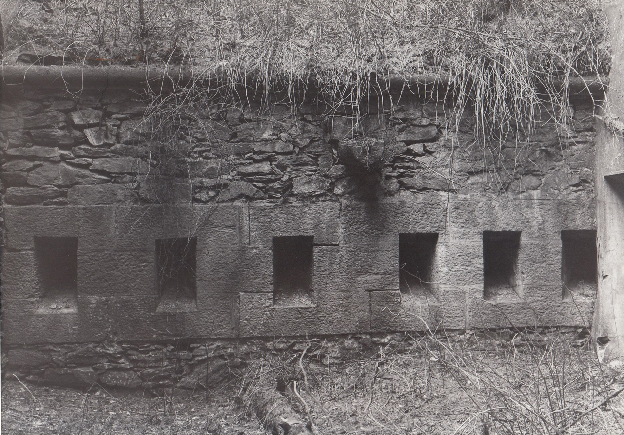 Forte del Sapè/ Batteria Alta: muro parareni (muro parareni) - Exilles (TO) 