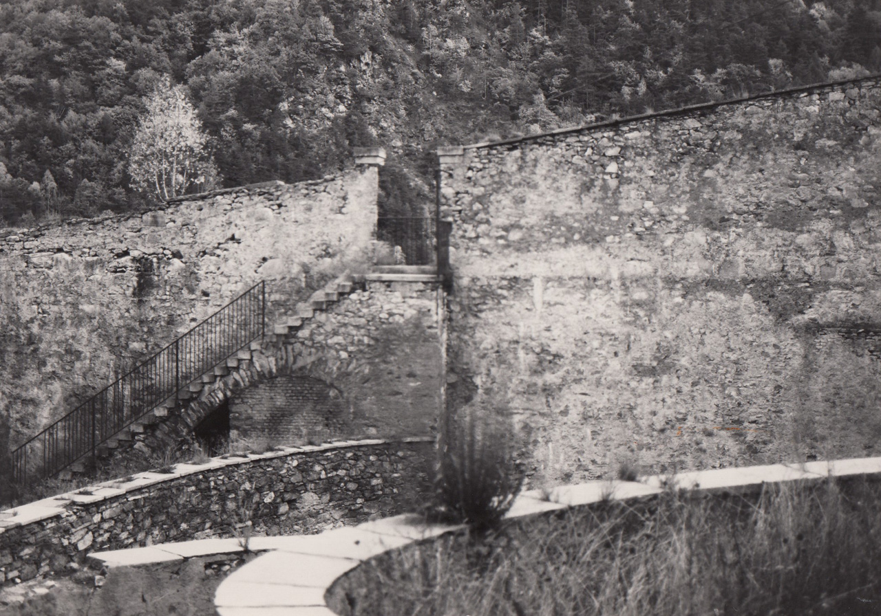 Mura del Forte di Exilles verso la Dora Riparia (mura, difensive) - Exilles (TO) 