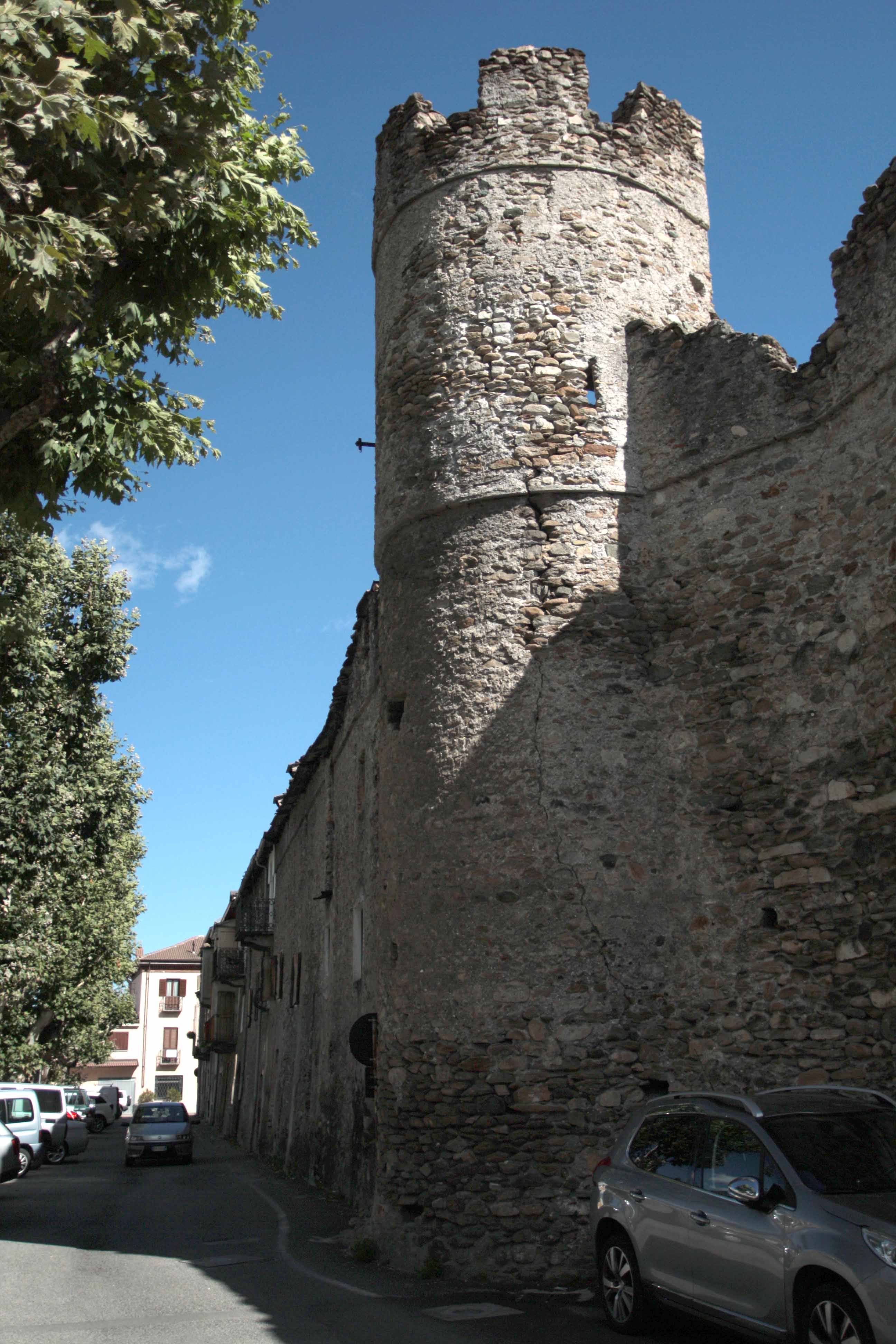 Mura della cinta fortificata medievale (mura, urbiche) - Bussoleno (TO) 