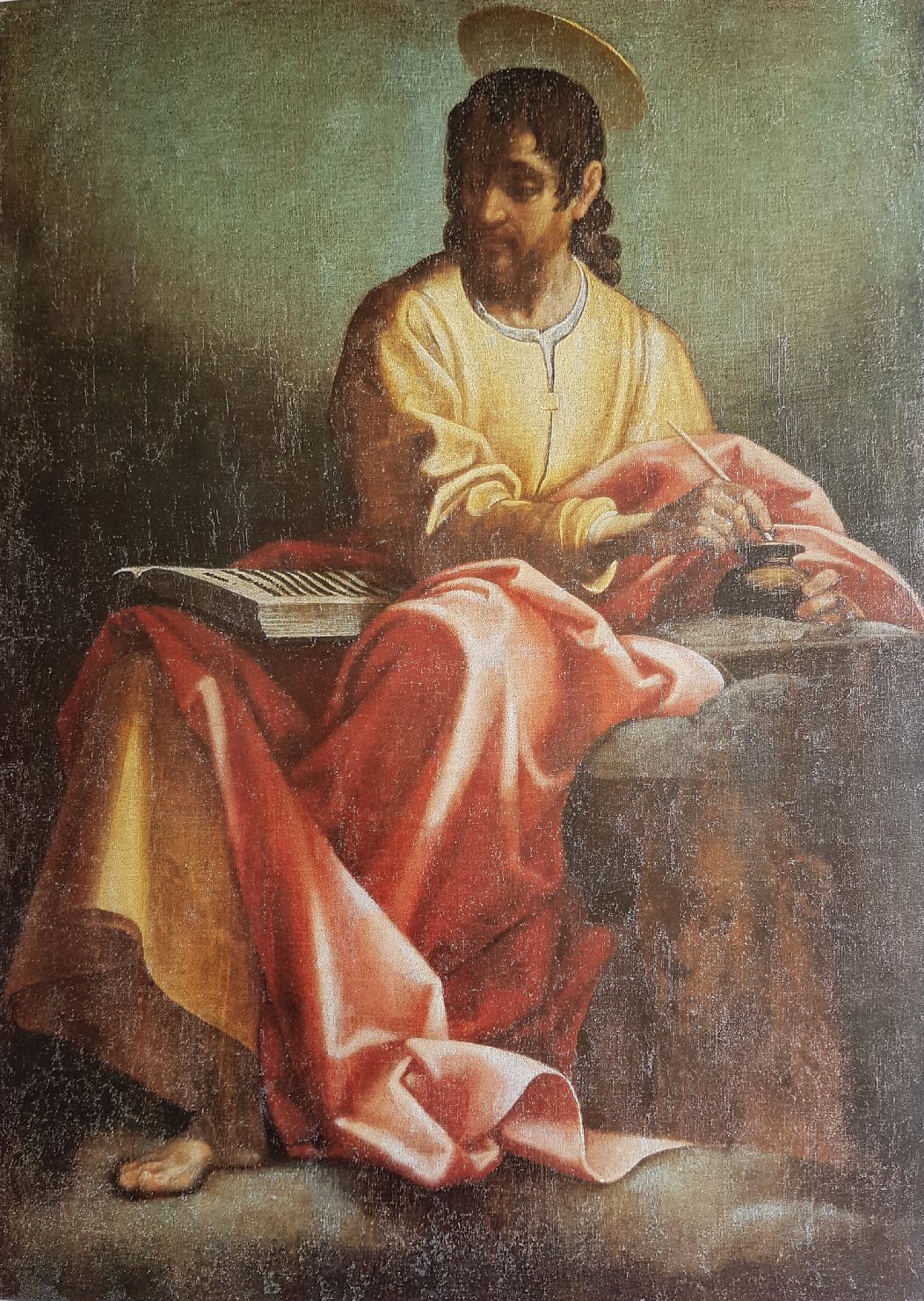 San Marco Evangelista (dipinto) di Lomi Aurelio (sec. XVII)