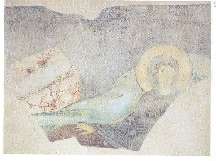 Natività/ Annuncio ai pastori/ Entrata di Cristo a Gerusalemme (dipinto, frammento) - ambito pisano (seconda metà sec. XII)