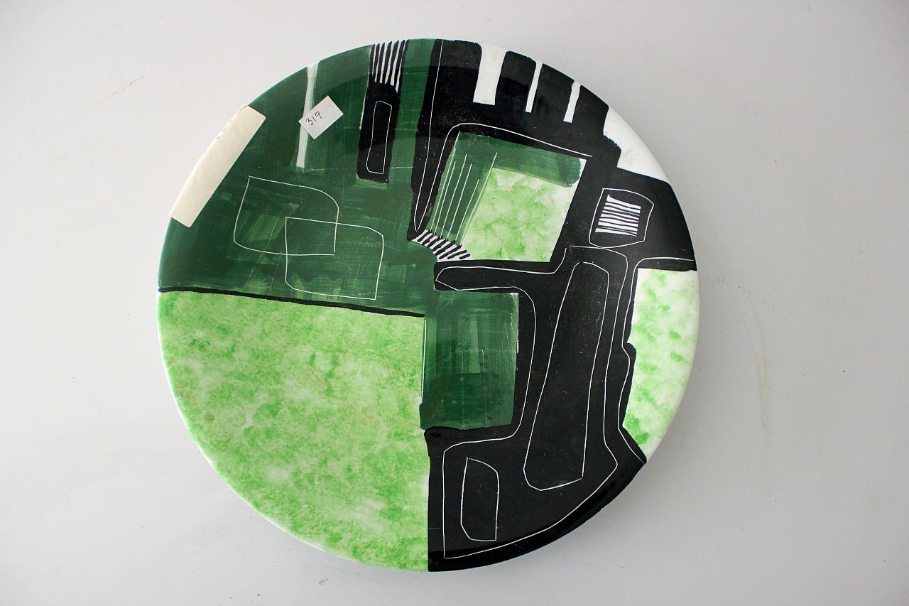 piatto circolare, opera isolata - ambito italiano (seconda metà sec. XX)