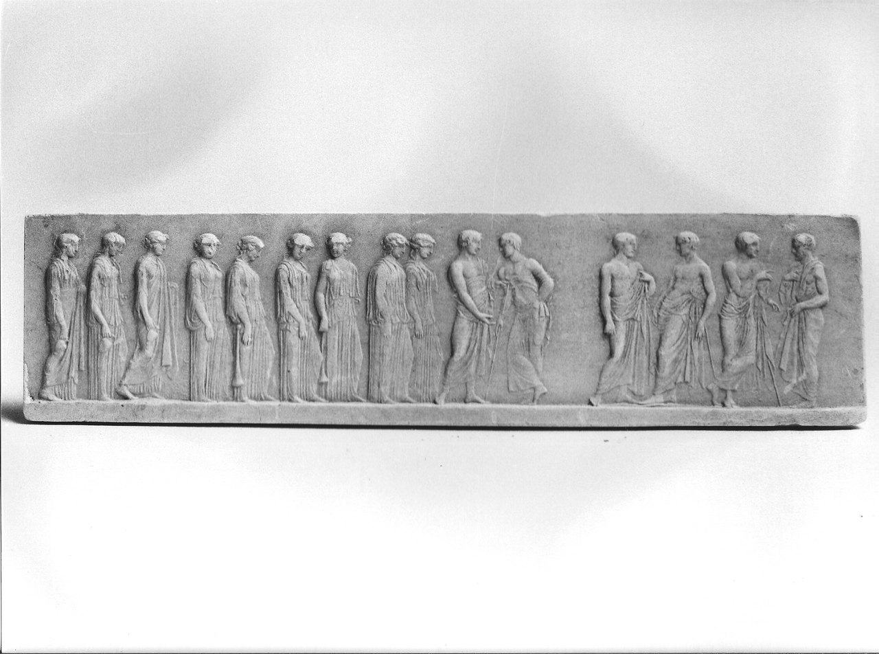 figure maschili/ figure femminili (calco, elemento d'insieme) - produzione coreglina (fine/ inizio secc. XIX/ XX)