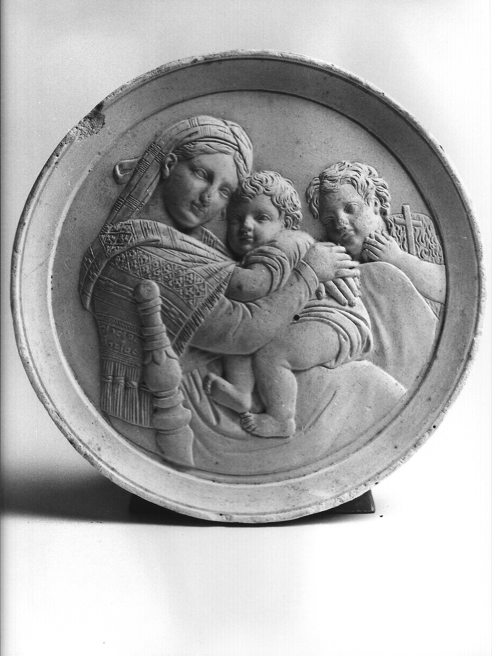 Madonna della seggiola (calco, opera isolata) - Bottega tereglina (sec. XIX)