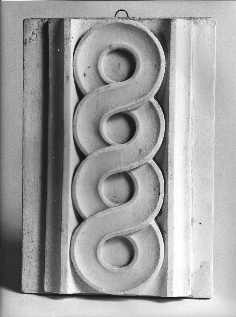 motivi decorativi geometrici (calco, opera isolata) - produzione coreglina (fine sec. XIX)