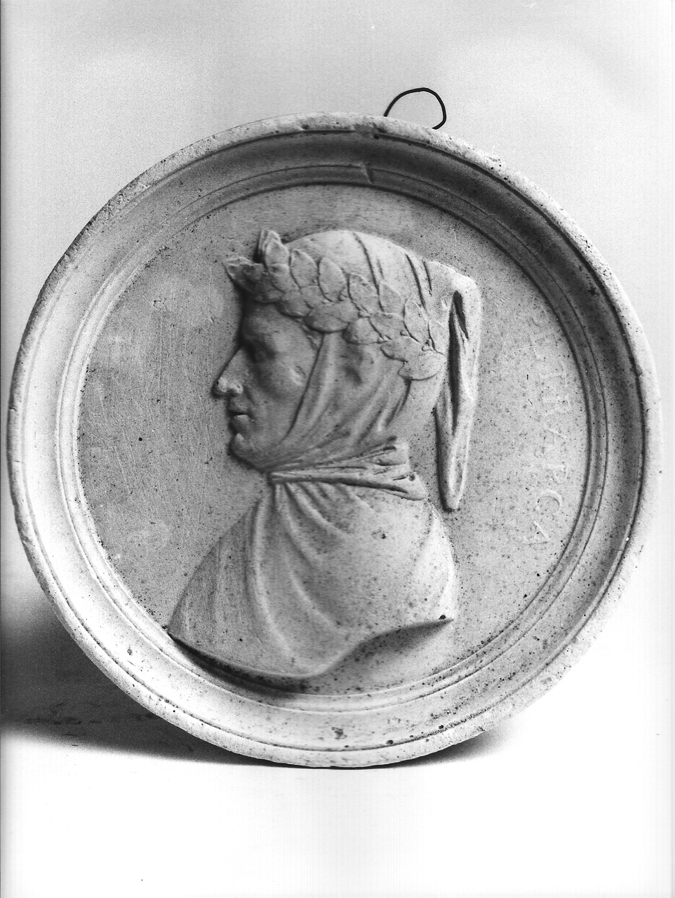 busto di Francesco Petrarca (calco, opera isolata) - Bottega coreglina (sec. XIX)