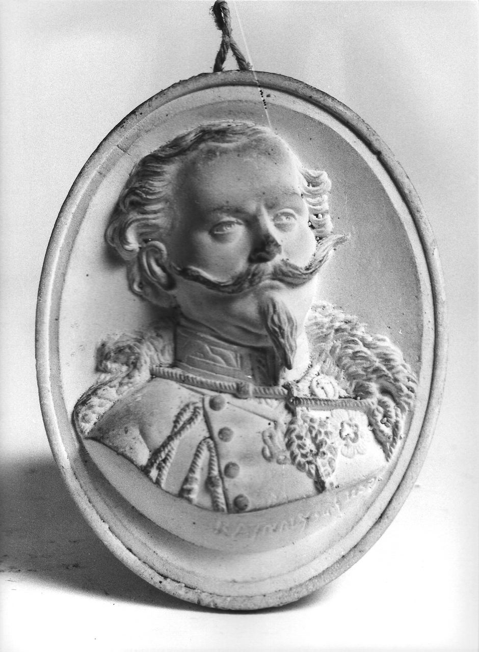 Vittorio Emanuele II (calco, opera isolata) - Bottega tereglina (sec. XIX)