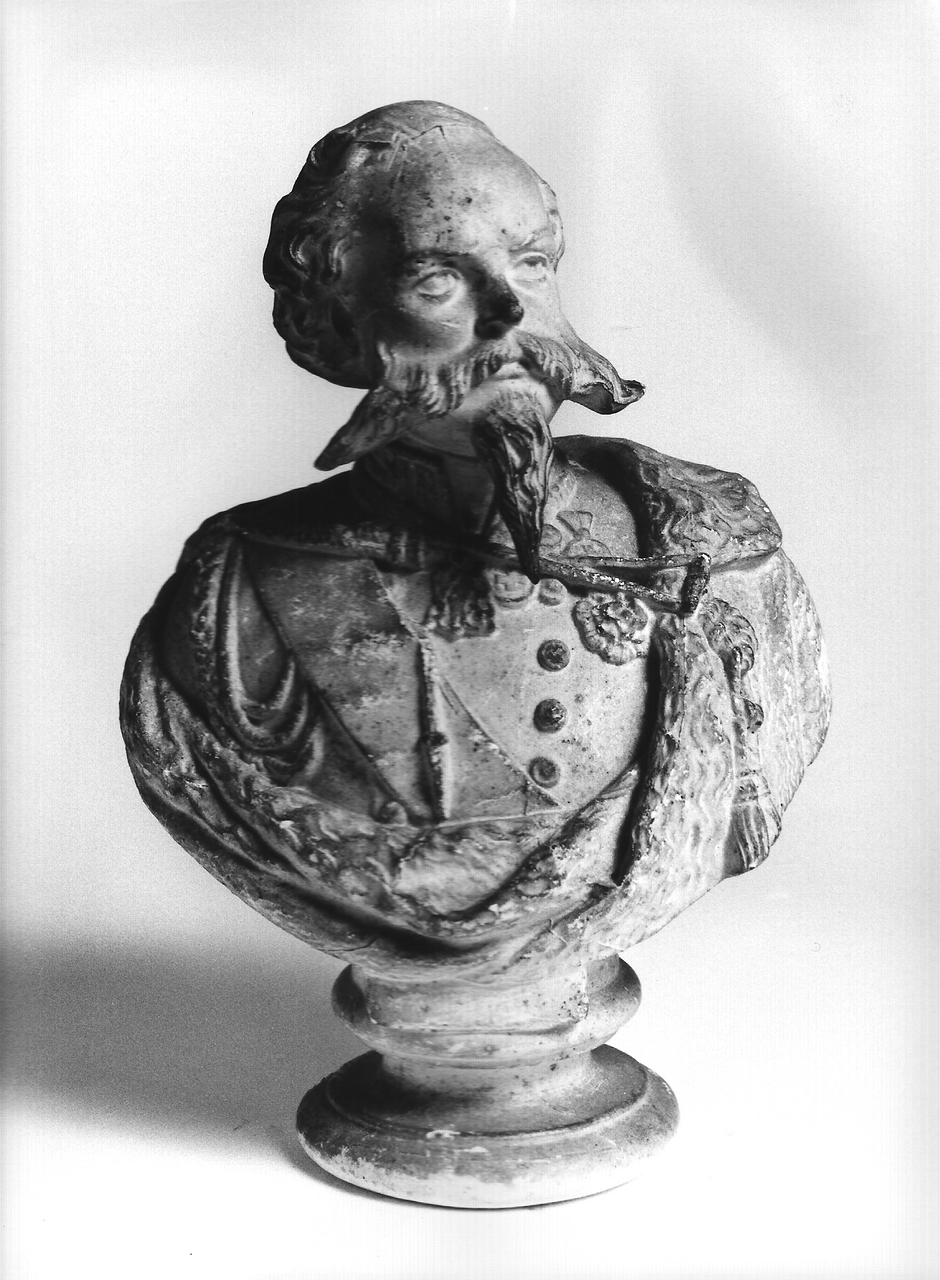 Vittorio Emanuele II (calco, opera isolata) - Bottega coreglina (sec. XIX)