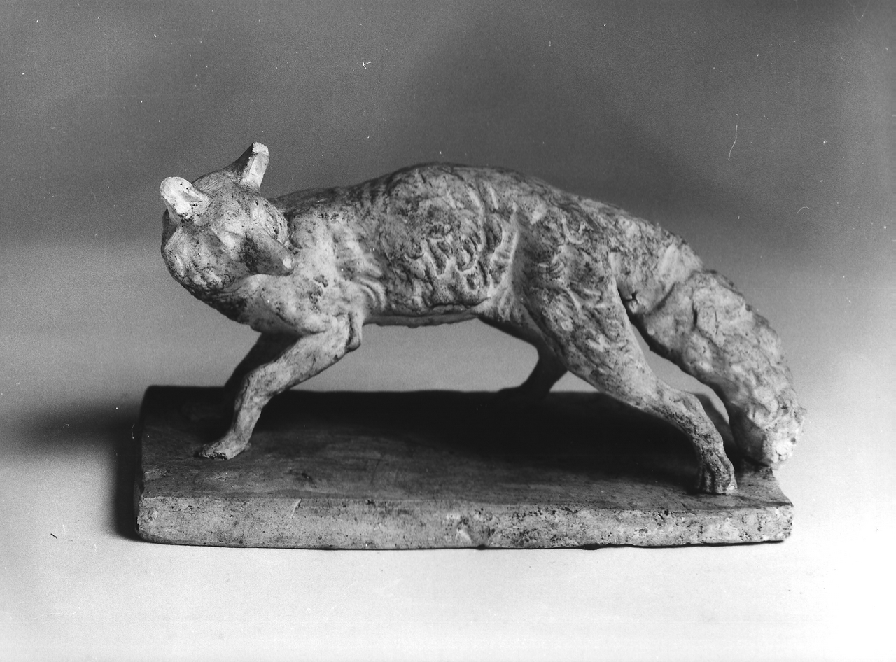 volpe (calco, opera isolata) - produzione coreglina (fine sec. XIX)