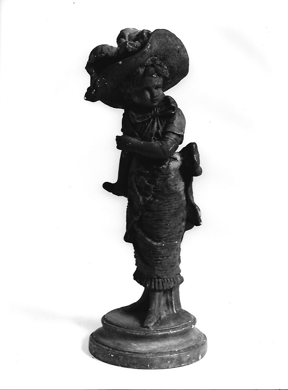 ragazzina vestita a festa (calco, opera isolata) - Bottega coreglina (sec. XIX)