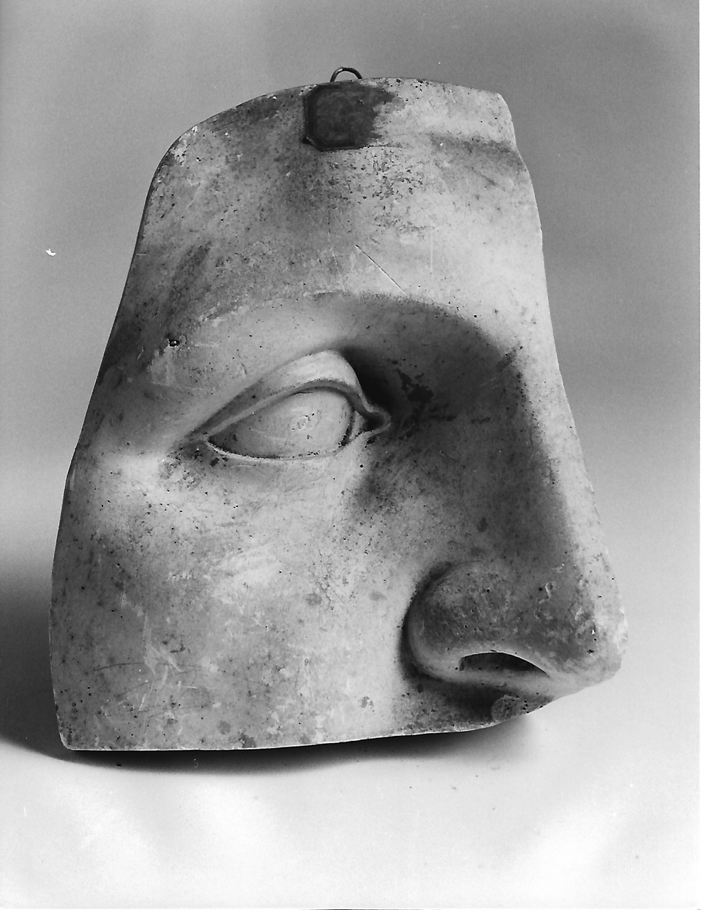 parte di volto (calco, opera isolata) - produzione coreglina (fine sec. XIX)