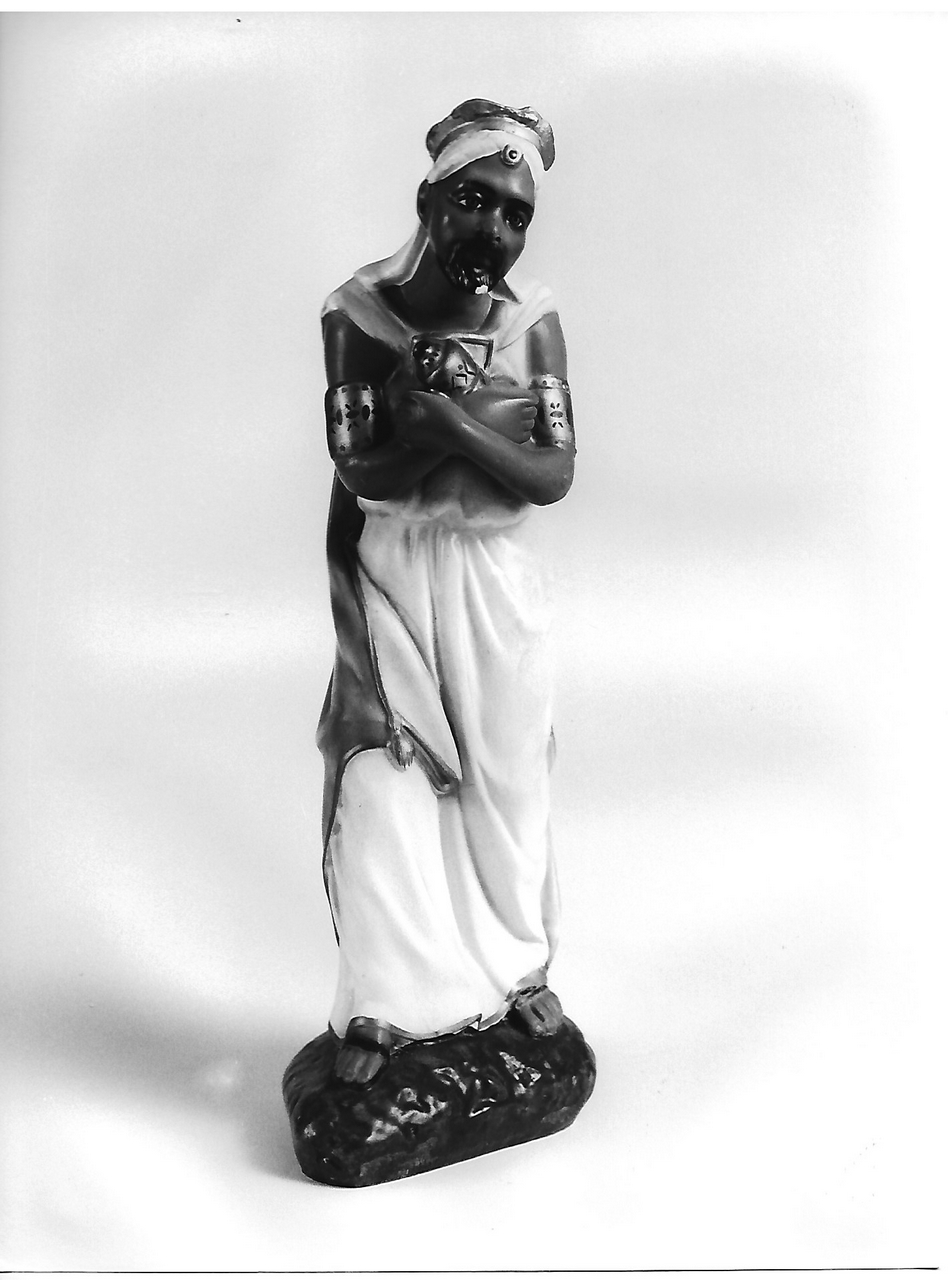 Melchior (dono: mirra) (calco, insieme) - produzione coreglina (sec. XIX)