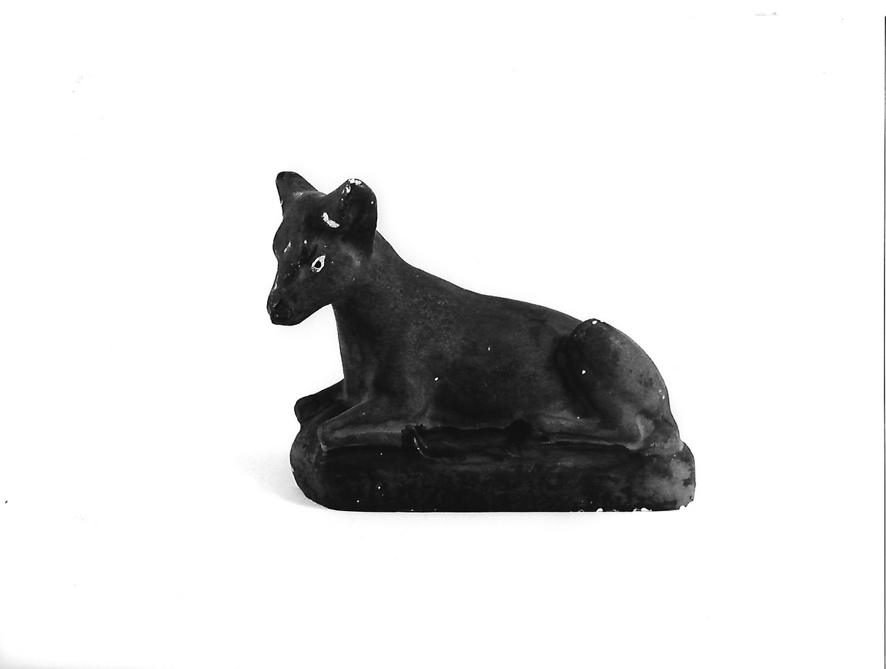 asino (calco, opera isolata) - produzione coreglina (inizio sec. XX)