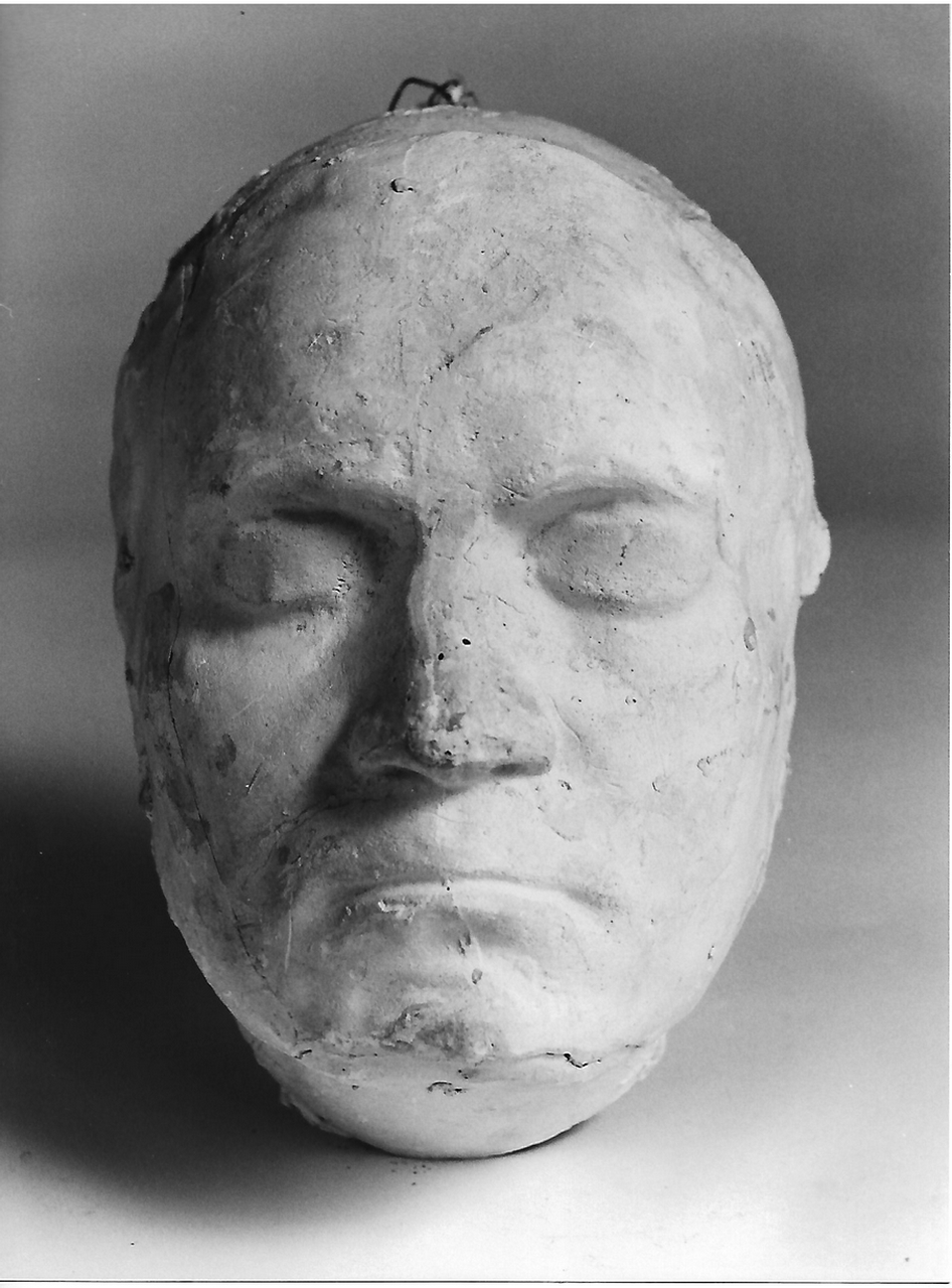 volto virile (calco, opera isolata) - produzione coreglina (secc. XIX/ XX)
