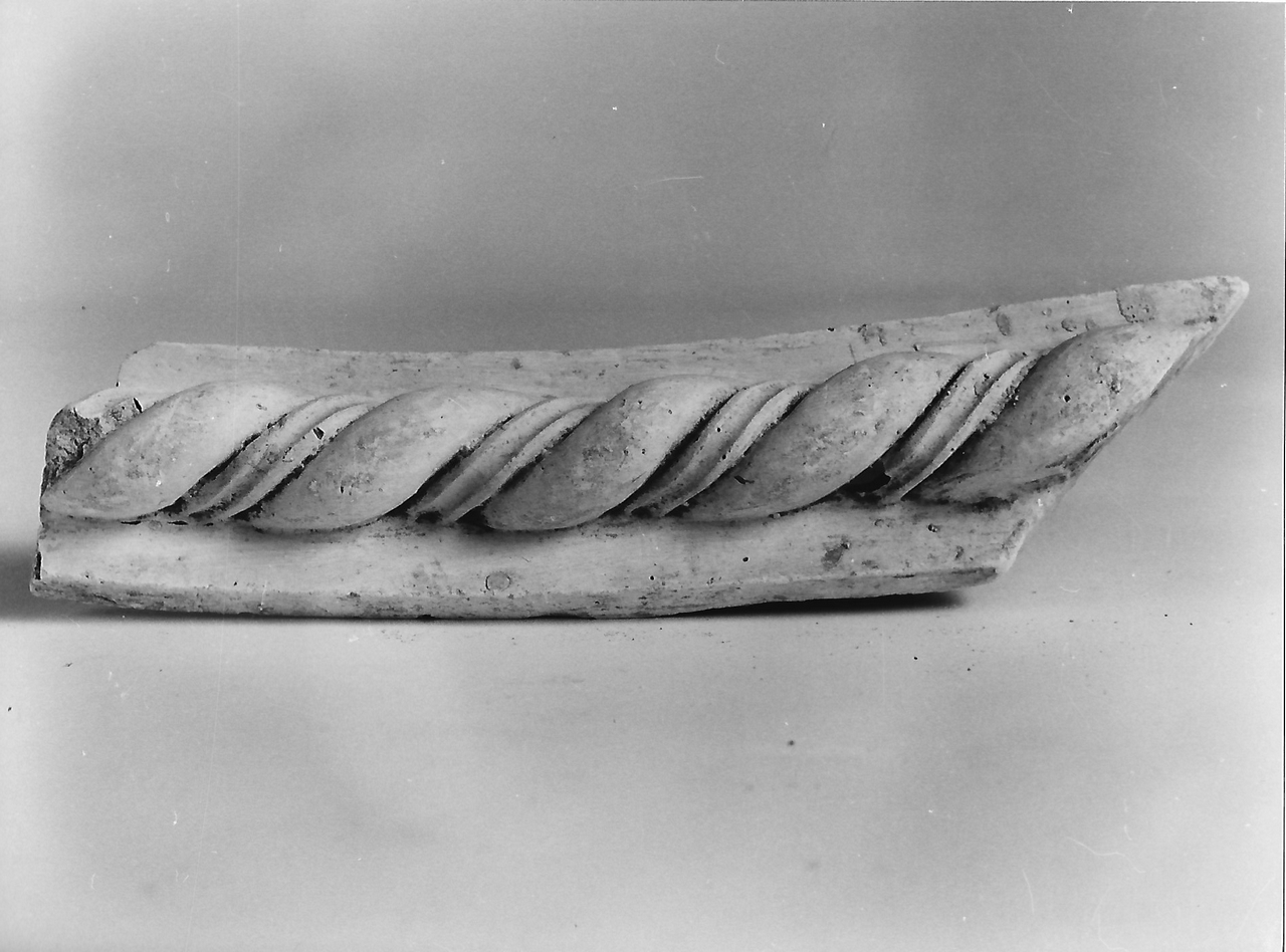 motivo decorativo geometrico (calco, opera isolata) - produzione coreglina (fine sec. XIX)