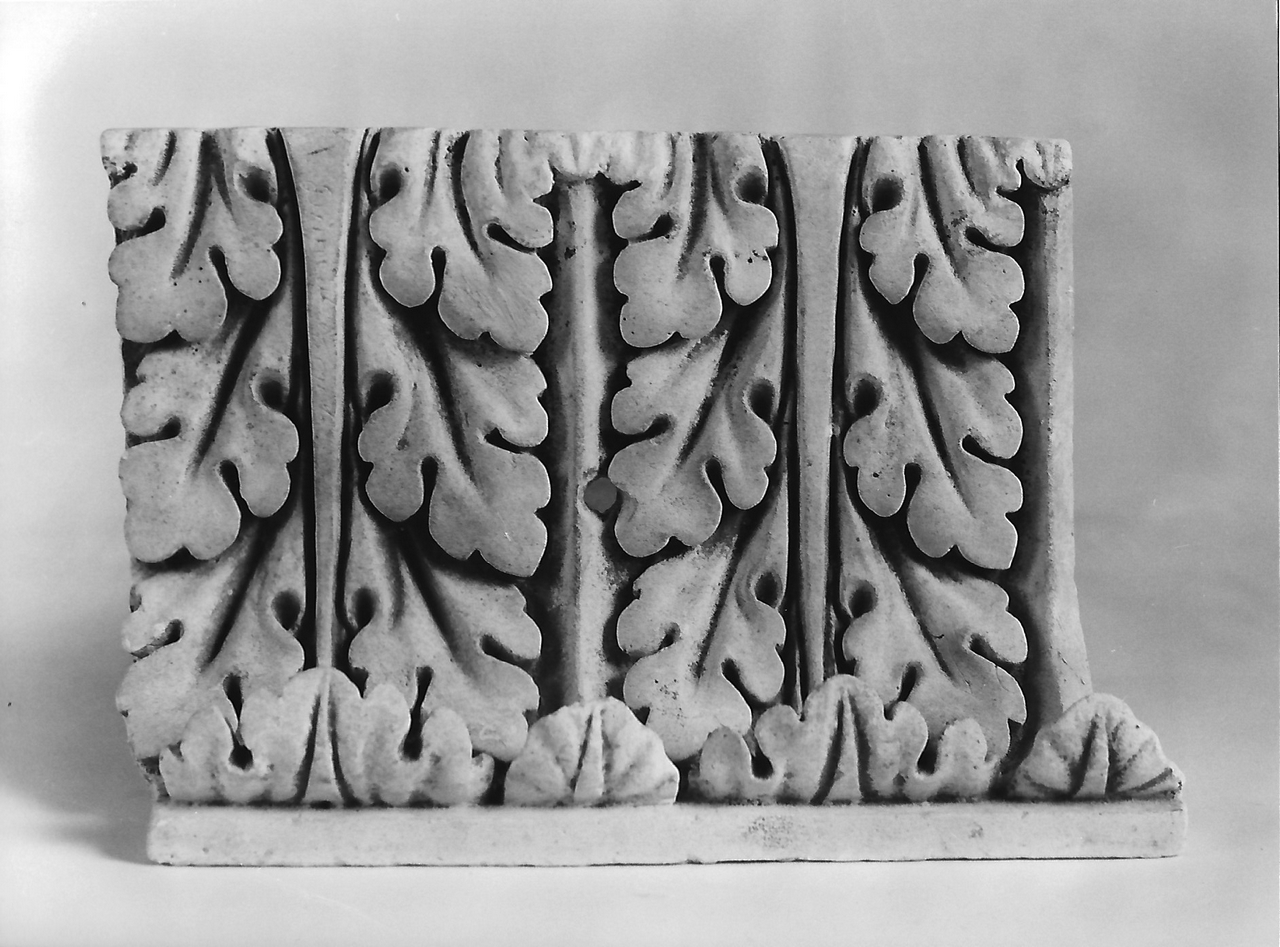 motivo decorativo vegetale (calco, opera isolata) - produzione coreglina (fine sec. XIX)