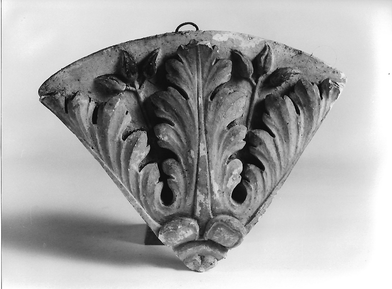 motivo decorativo vegetale (calco, opera isolata) - produzione coreglina (secc. XIX/ XX)
