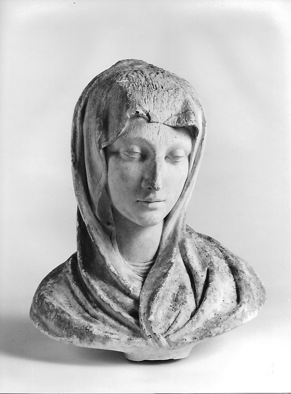 Madonna (calco, frammento) - produzione coreglina (seconda metà sec. XIX)