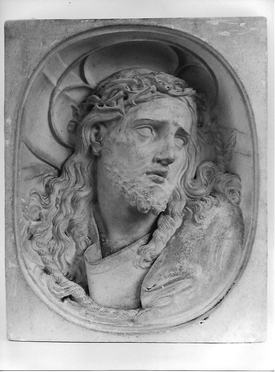 Volto di Cristo in nicchia (calco, insieme) - produzione coreglina (secc. XIX/ XX)