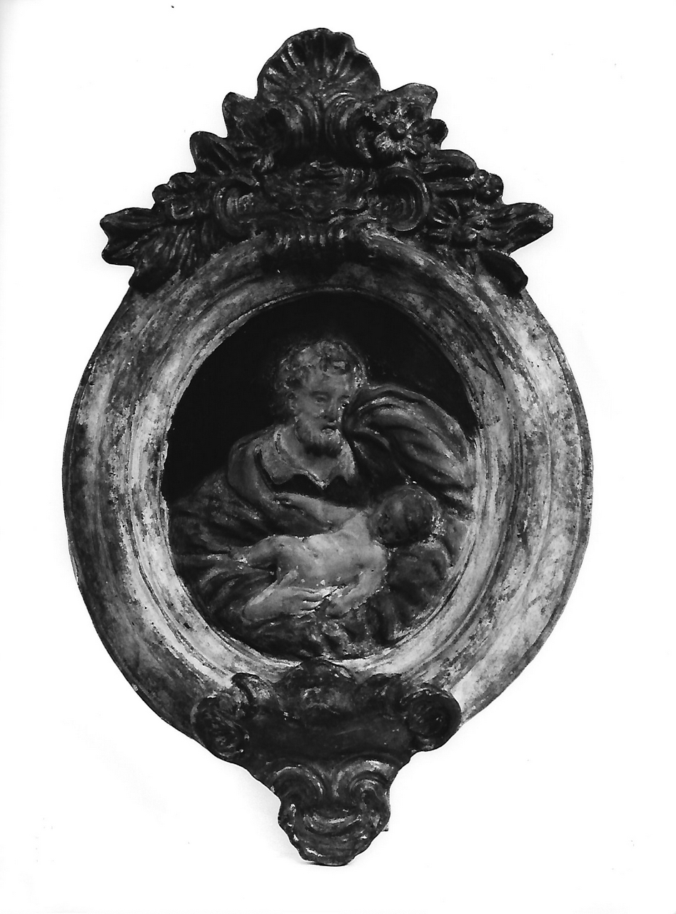 San Giuseppe e Gesù bambino (calco, opera isolata) - produzione coreglina (secc. XIX/ XX)