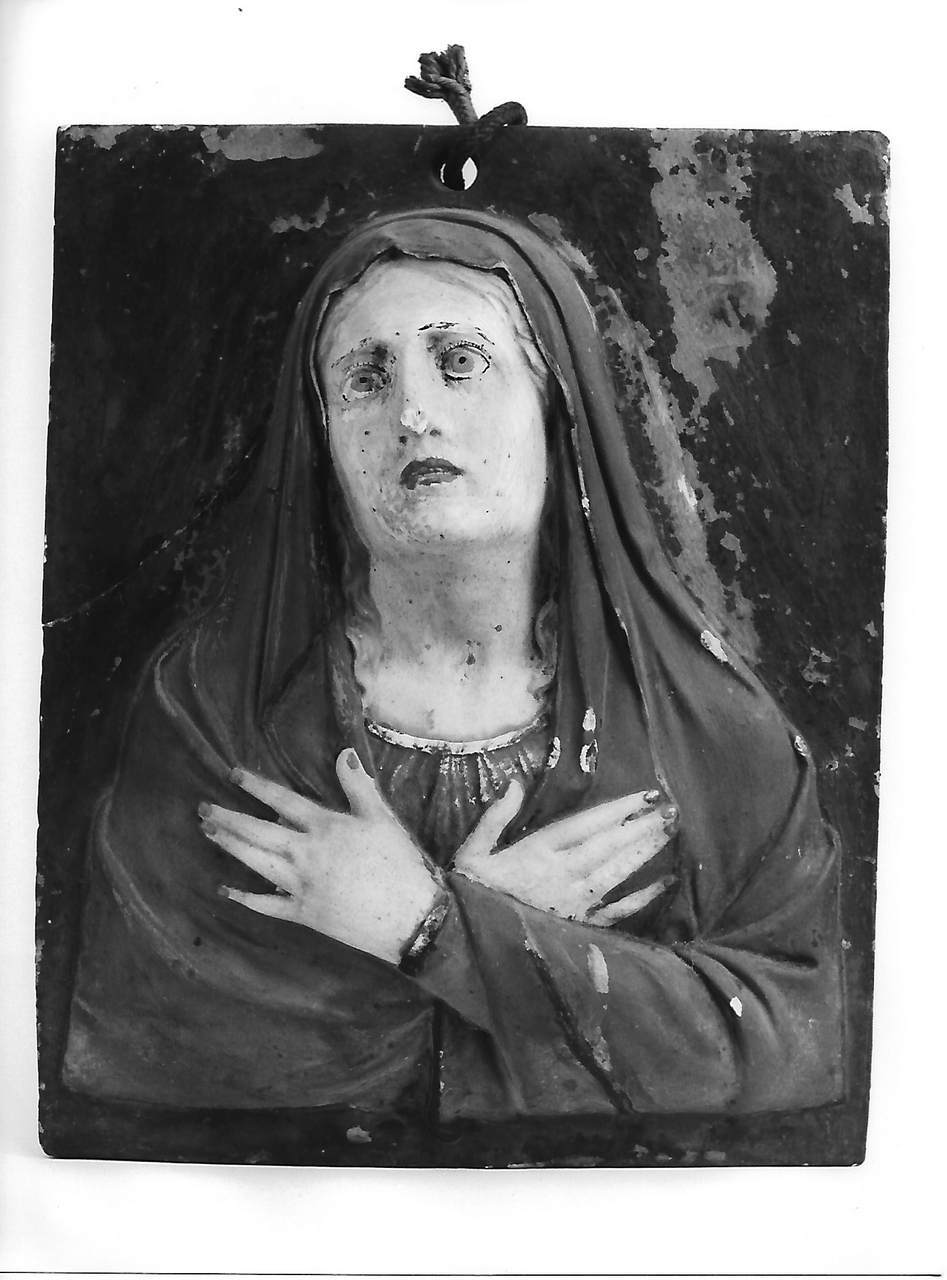 Busto di Madonna (calco, opera isolata) - produzione coreglina (secc. XIX/ XX)