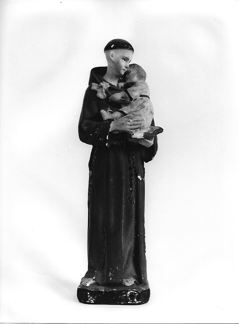 Sant' Antonio da Padova con bambino (calco, opera isolata) - produzione coreglina (secc. XIX/ XX)