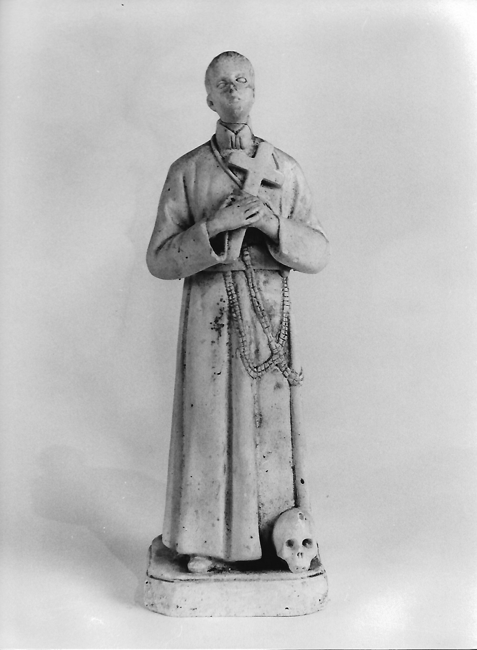 religioso con teschio ai piedi (calco, serie) - produzione coreglina (secc. XIX/ XX)