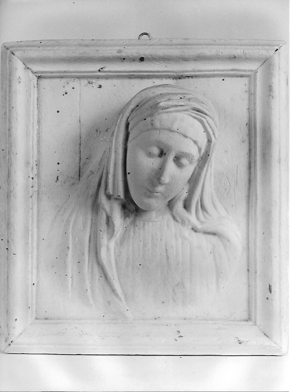 Volto della Madonna (calco, insieme) - produzione coreglina (secc. XIX/ XX)