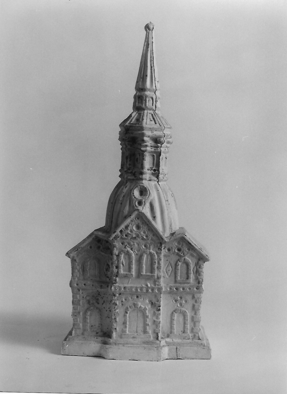 edificio con cupola (calco, opera isolata) - produzione coreglina (sec. XIX)