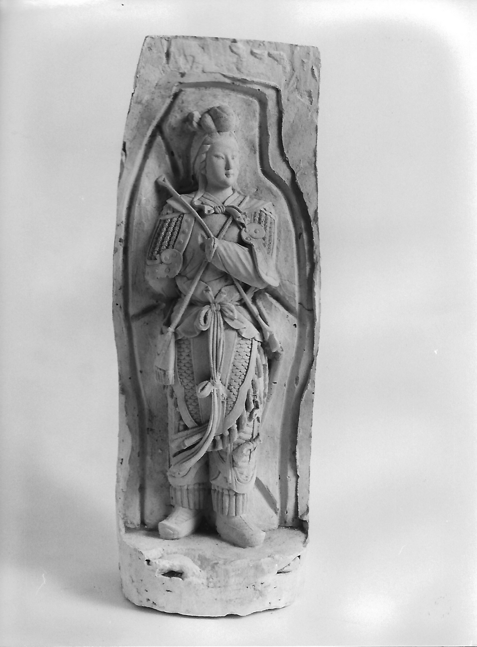 personaggio virile cinese (parte anteriore) (modello per stampo in gomma, insieme) - produzione coreglina (sec. XX)