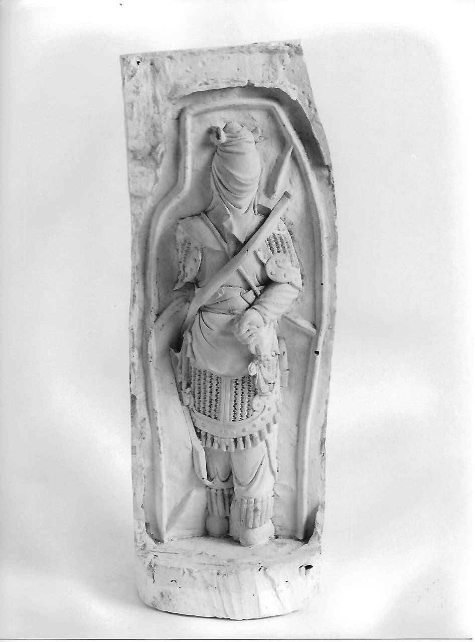 personaggio virile cinese (parte posteriore) (modello per stampo in gomma, insieme) - produzione coreglina (sec. XX)