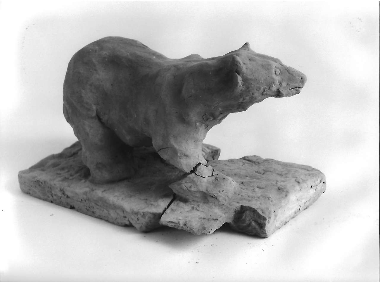 orso (modello, opera isolata) - produzione coreglina (secc. XIX/ XX)