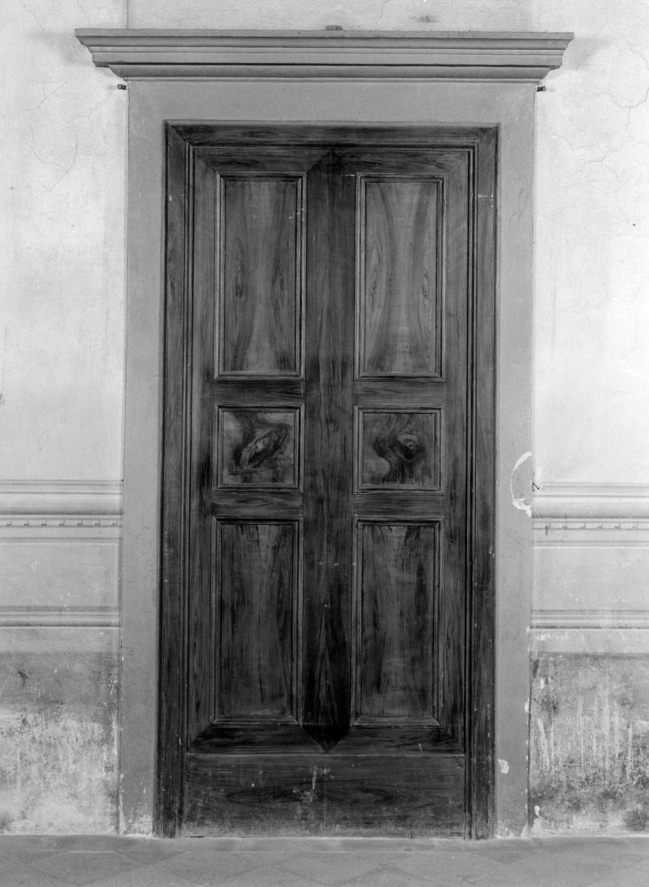 mostra di porta, serie - bottega toscana (sec. XVII)