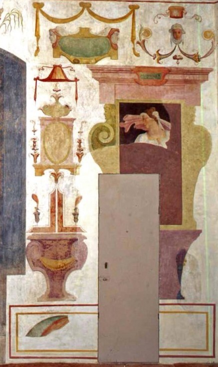 Arti Liberali: Aritmetica (dipinto murale, complesso decorativo) di Gheri Cosimo (sec. XVI)