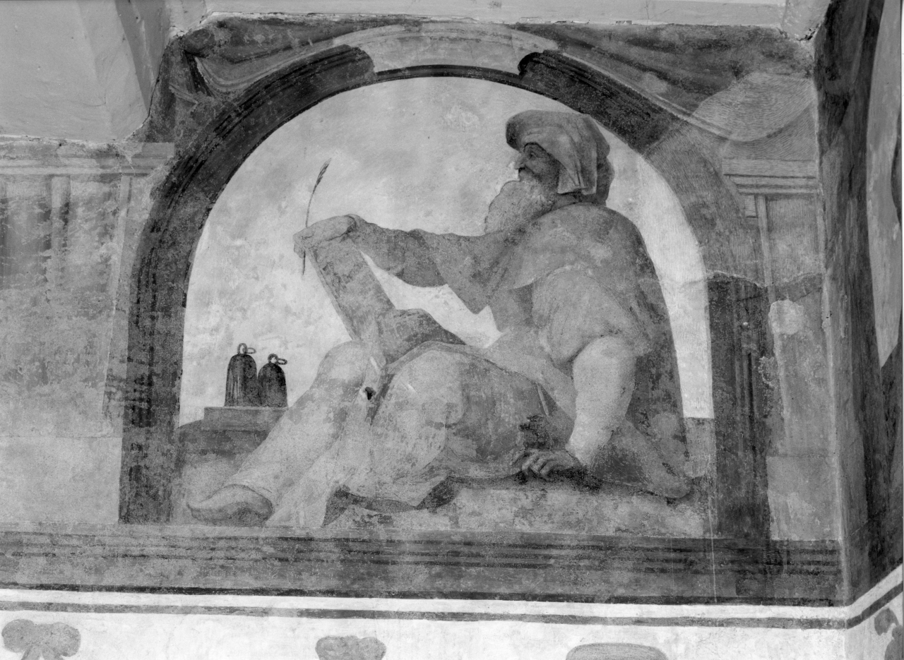 Pitagora ? (dipinto murale, complesso decorativo) di Gheri Cosimo (sec. XVI)
