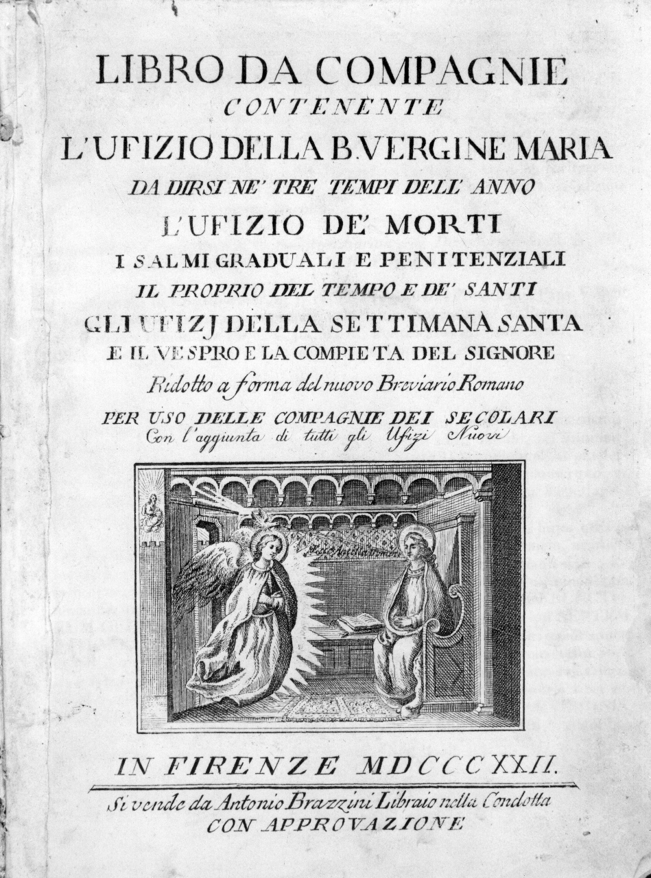 Annunciazione (stampa) - ambito toscano (XIX)